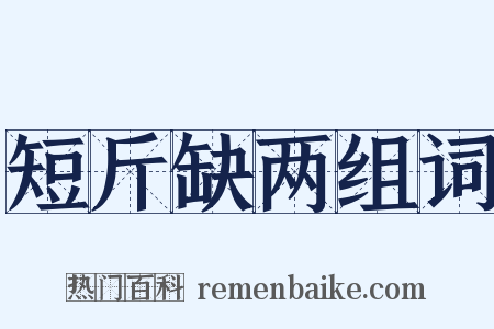 短斤缺两组词是什么意思的图片